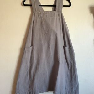 Gray apron dress